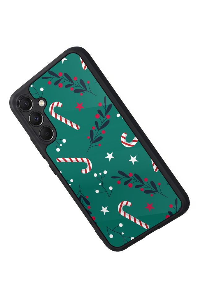 Samsung Galaxy M34 Uyumlu Yilbasi Christmas Tasarımlı Glossy Premium Kılıf