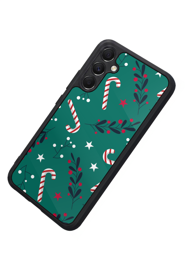 Samsung Galaxy M34 Uyumlu Yilbasi Christmas Tasarımlı Glossy Premium Kılıf