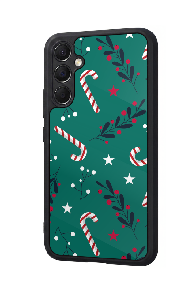 Samsung Galaxy M34 Uyumlu Yilbasi Christmas Tasarımlı Glossy Premium Kılıf