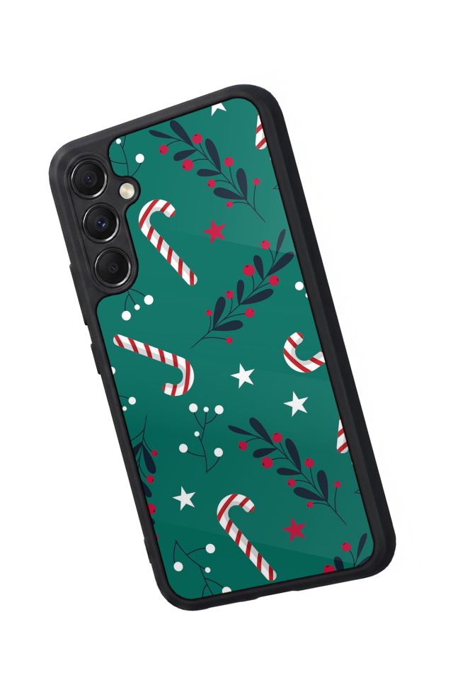 Samsung Galaxy M34 Uyumlu Yilbasi Christmas Tasarımlı Glossy Premium Kılıf