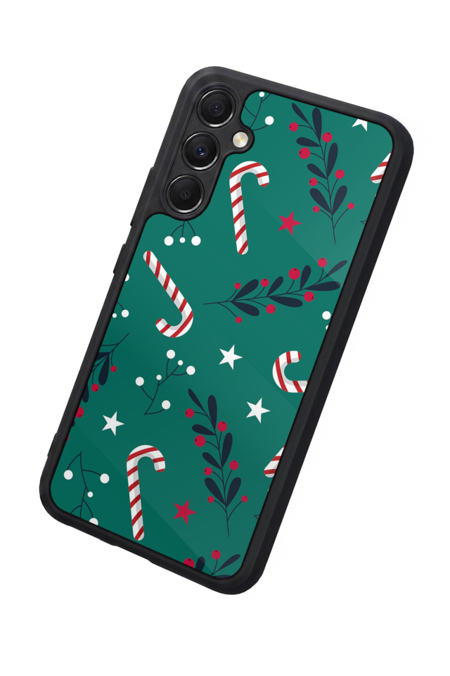Samsung Galaxy M34 Uyumlu Yilbasi Christmas Tasarımlı Glossy Premium Kılıf