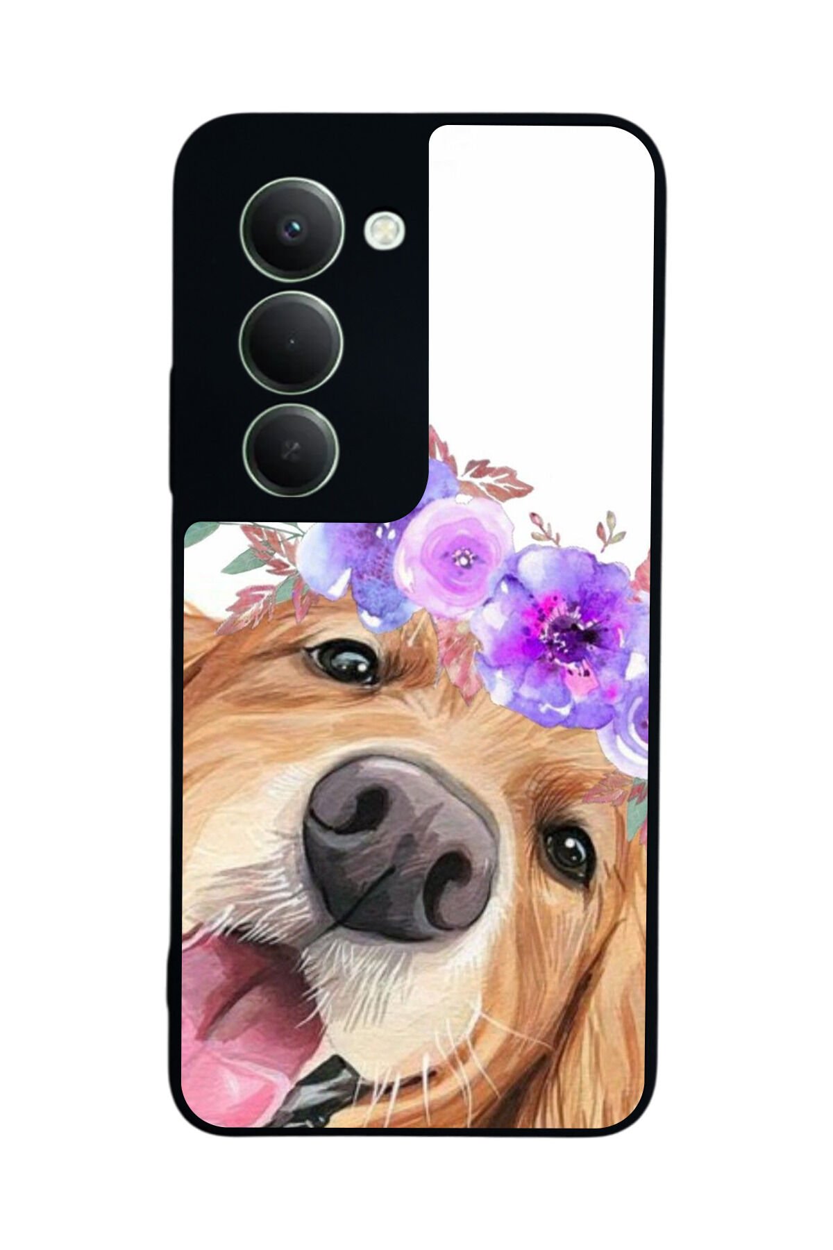 Xiaomi Redmi 15 5G Uyumlu Golden Kopek Tasarımlı Glossy Premium Kılıf