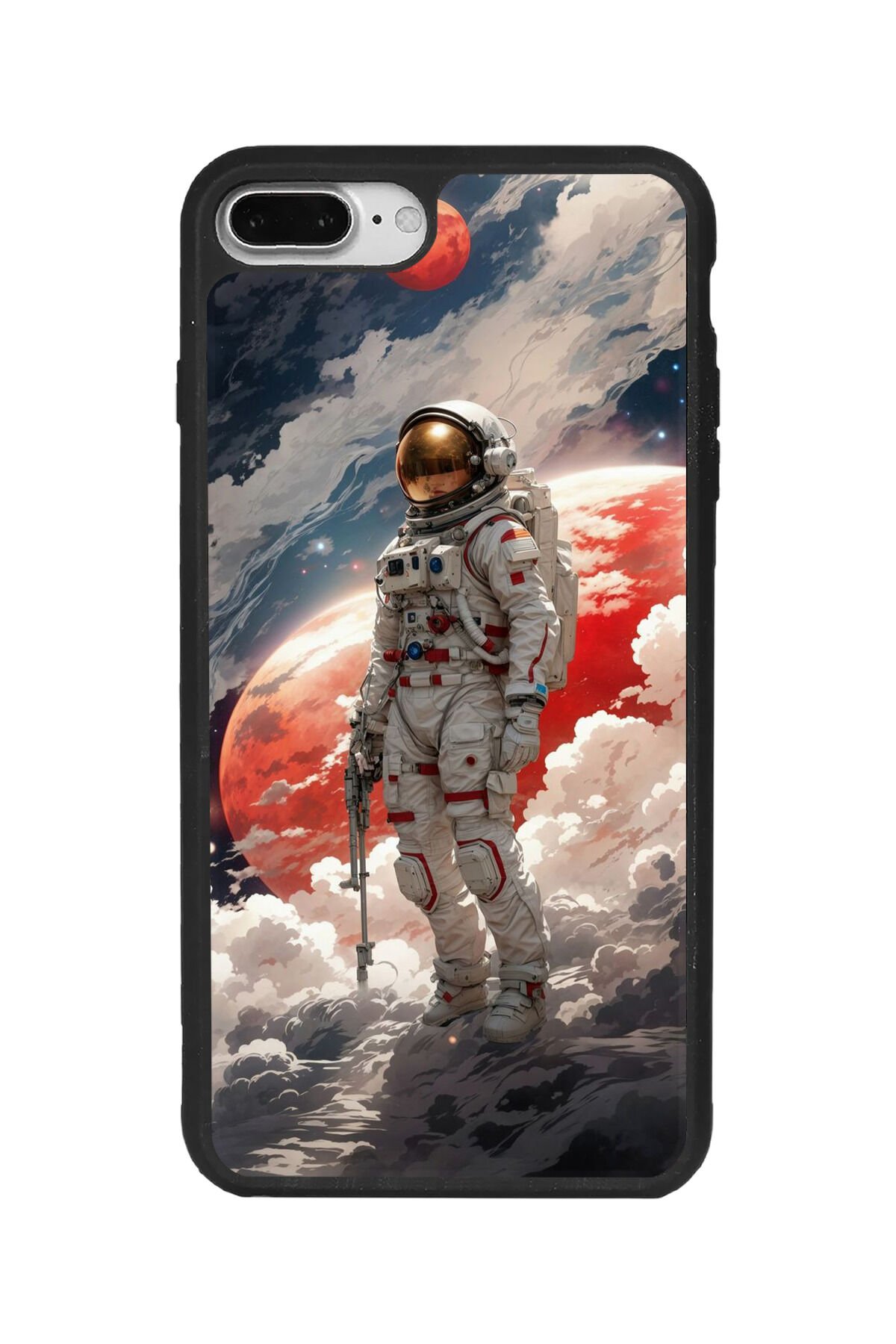 Apple iPhone 7 Plus Siyah Silikon Kılıf Çiziklere ve Darbelere Karşı Koruma