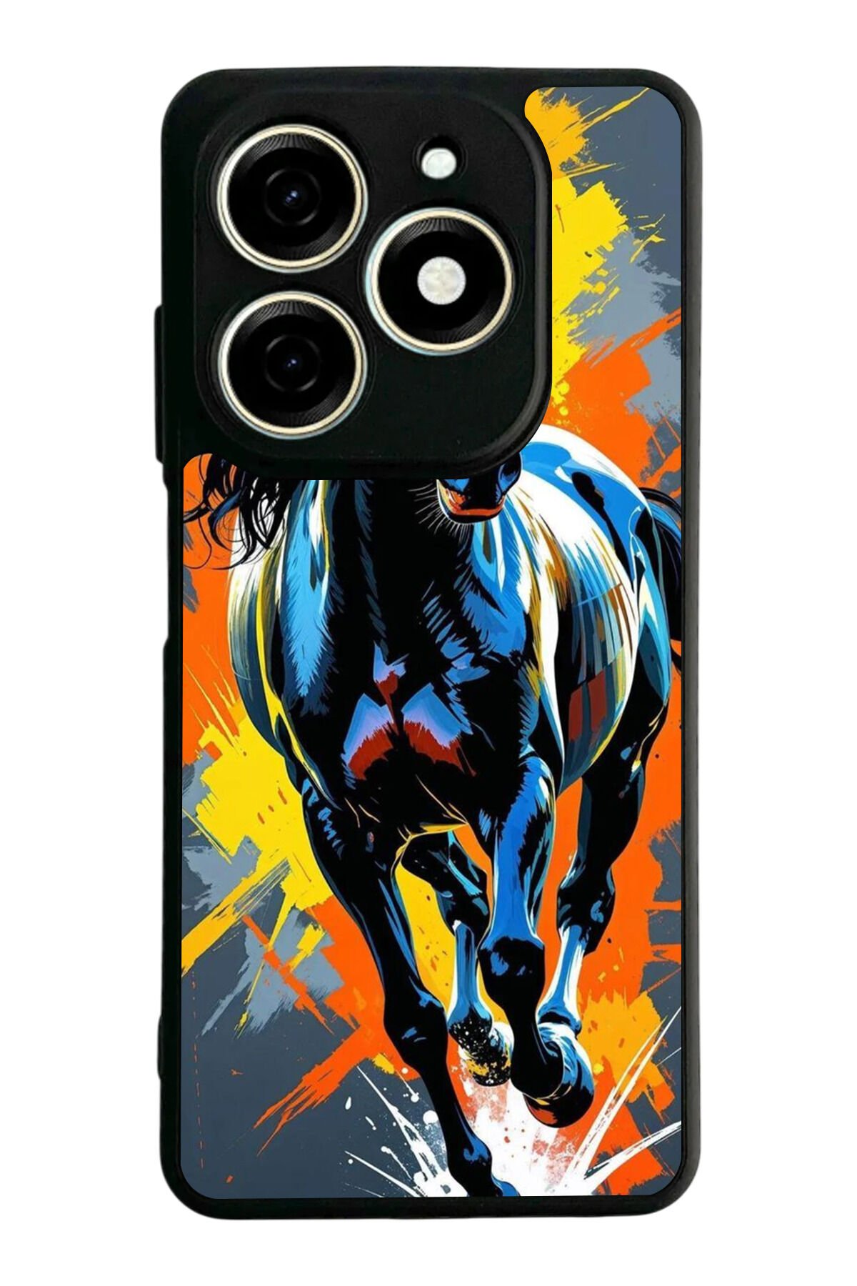 Infınıx Smart 8 Pro Uyumlu At Horse Tasarımlı Glossy Premium Kılıf