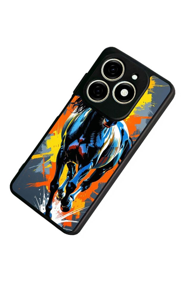 Infınıx Smart 8 Pro Uyumlu At Horse Tasarımlı Glossy Premium Kılıf