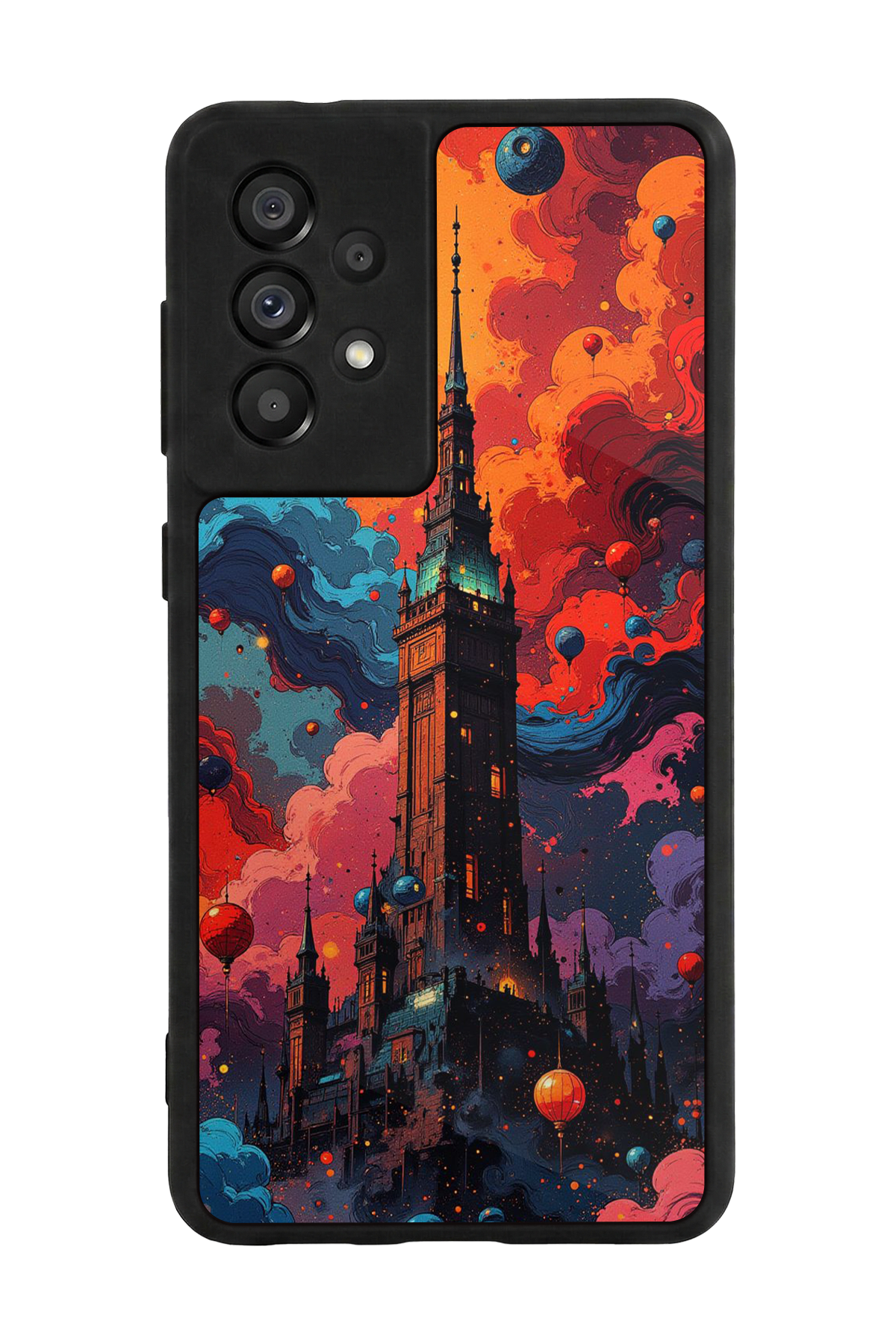 Samsung Galaxy A73 Uyumlu Abstract Tasarımlı Glossy Premium Kılıf