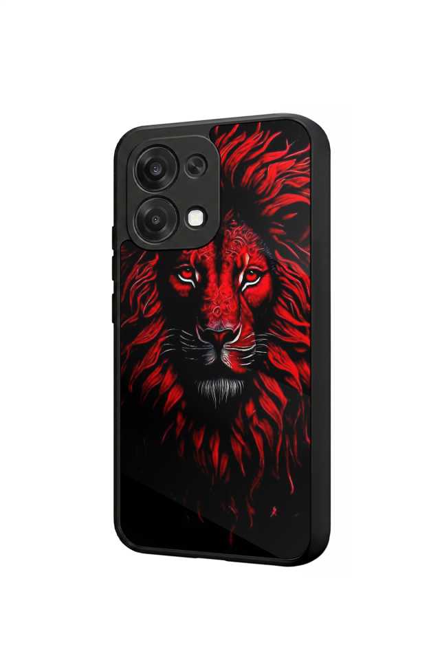 Oppo A6 Pro Uyumlu Aslan Tasarımlı Glossy Premium Kılıf