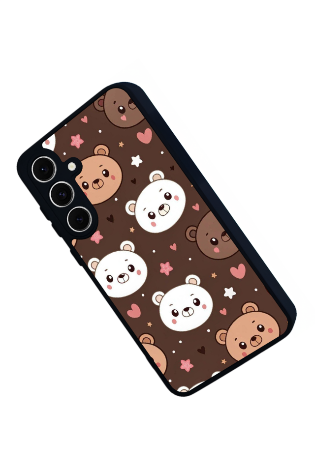 Samsung Galaxy S24 FE Uyumlu Panda Tasarımlı Glossy Premium Kılıf