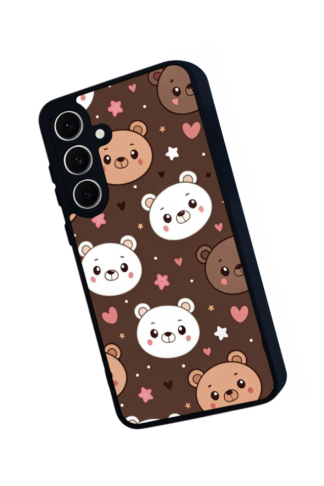 Samsung Galaxy S24 FE Uyumlu Panda Tasarımlı Glossy Premium Kılıf