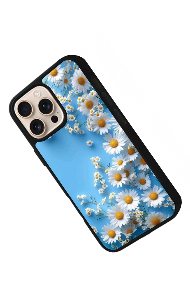 iPhone 14 Pro Max Uyumlu Cicek Tasarımlı Glossy Premium Kılıf
