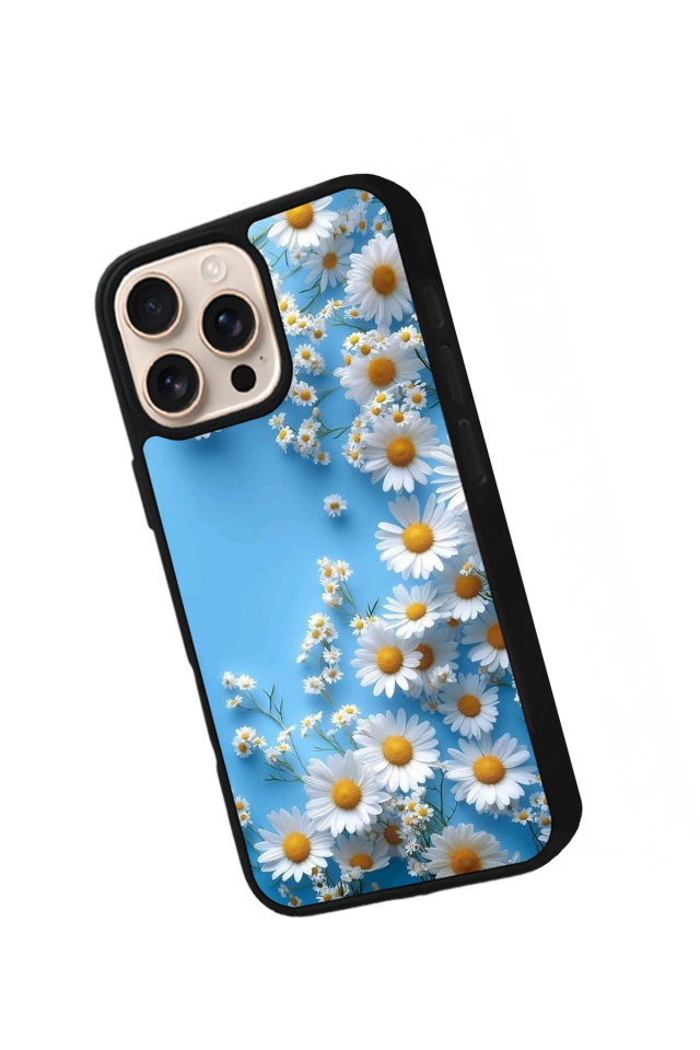 iPhone 14 Pro Max Uyumlu Cicek Tasarımlı Glossy Premium Kılıf