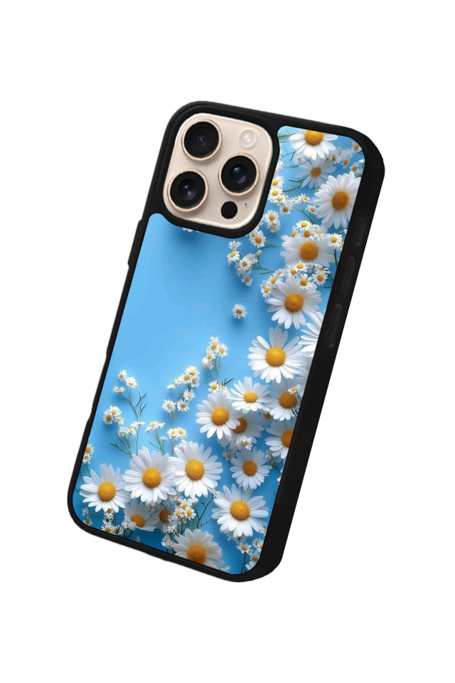 iPhone 14 Pro Max Uyumlu Cicek Tasarımlı Glossy Premium Kılıf