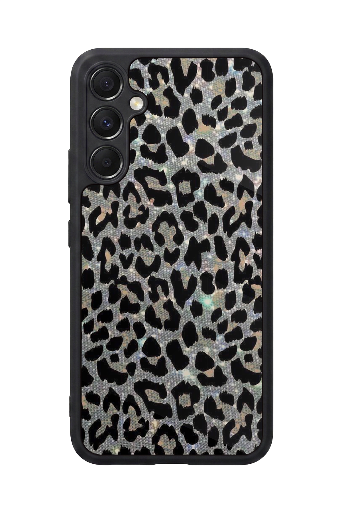 Samsung Galaxy A34 Uyumlu Hologram Leopar Tasarımlı Glossy Premium Kılıf