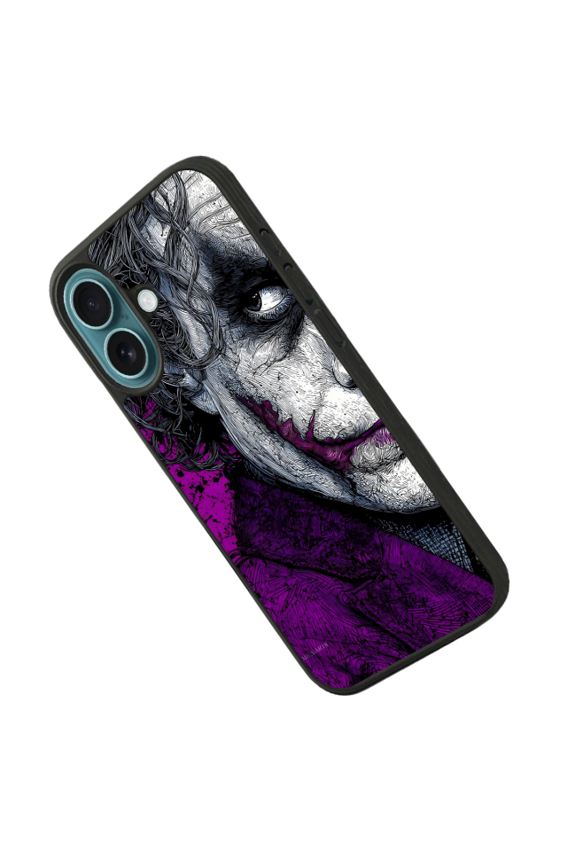 iPhone 16 Plus Uyumlu Joker Tasarımlı Glossy Premium Kılıf