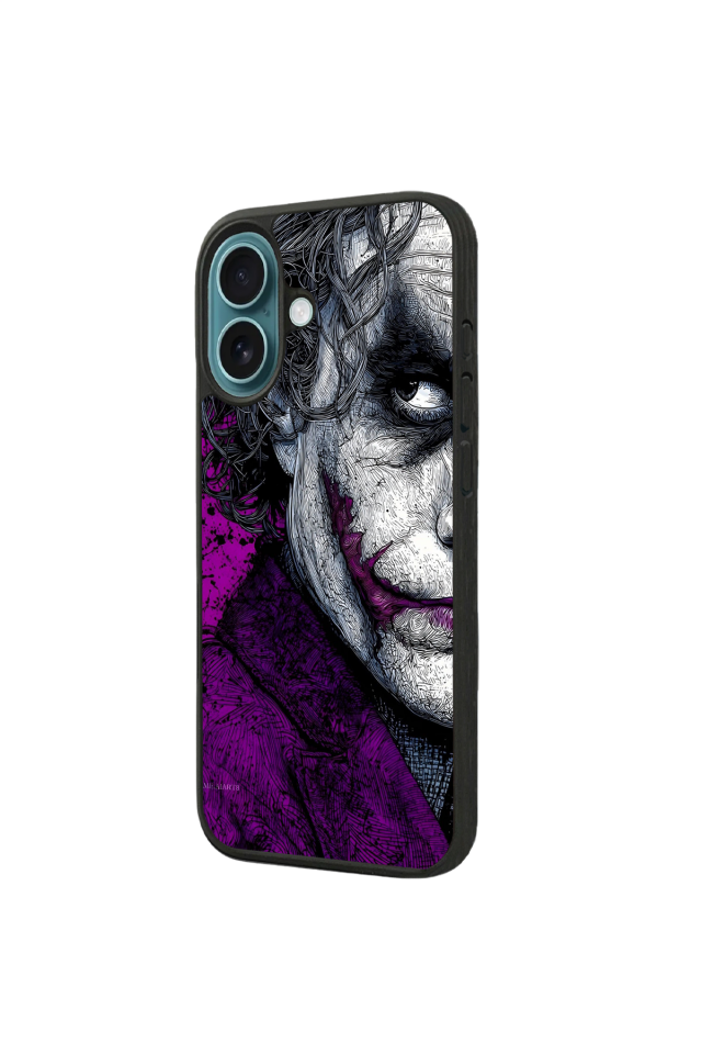 iPhone 16 Plus Uyumlu Joker Tasarımlı Glossy Premium Kılıf