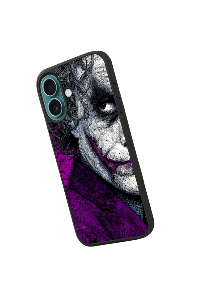 iPhone 16 Plus Uyumlu Joker Tasarımlı Glossy Premium Kılıf