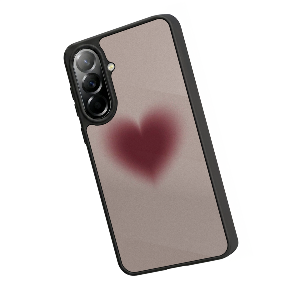 Samsung Galaxy A57 Uyumlu Kalp Love Tasarımlı Glossy Premium Kılıf