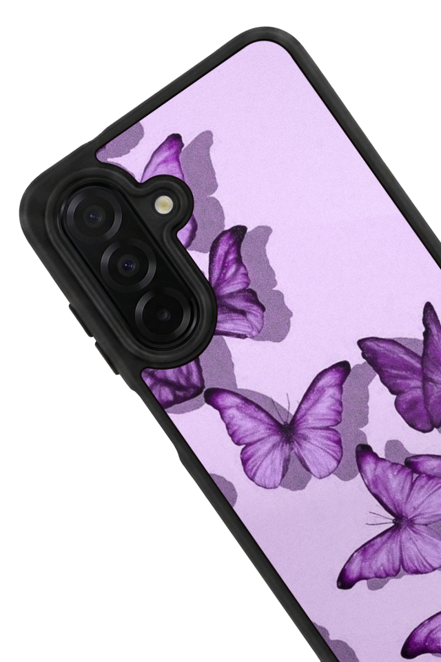 Samsung Galaxy A56 Uyumlu Kelebek Tasarımlı Glossy Premium Kılıf