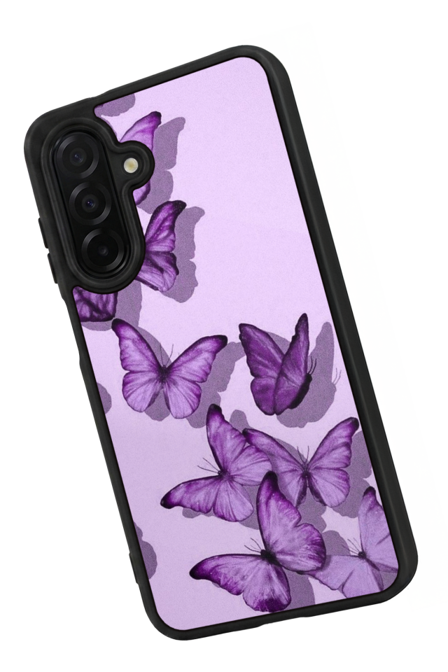 Samsung Galaxy A56 Uyumlu Kelebek Tasarımlı Glossy Premium Kılıf