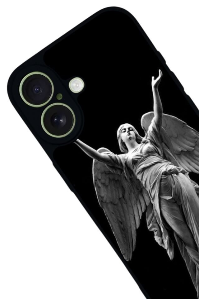 iPhone 17 Uyumlu Melek Tasarımlı Glossy Premium Kılıf