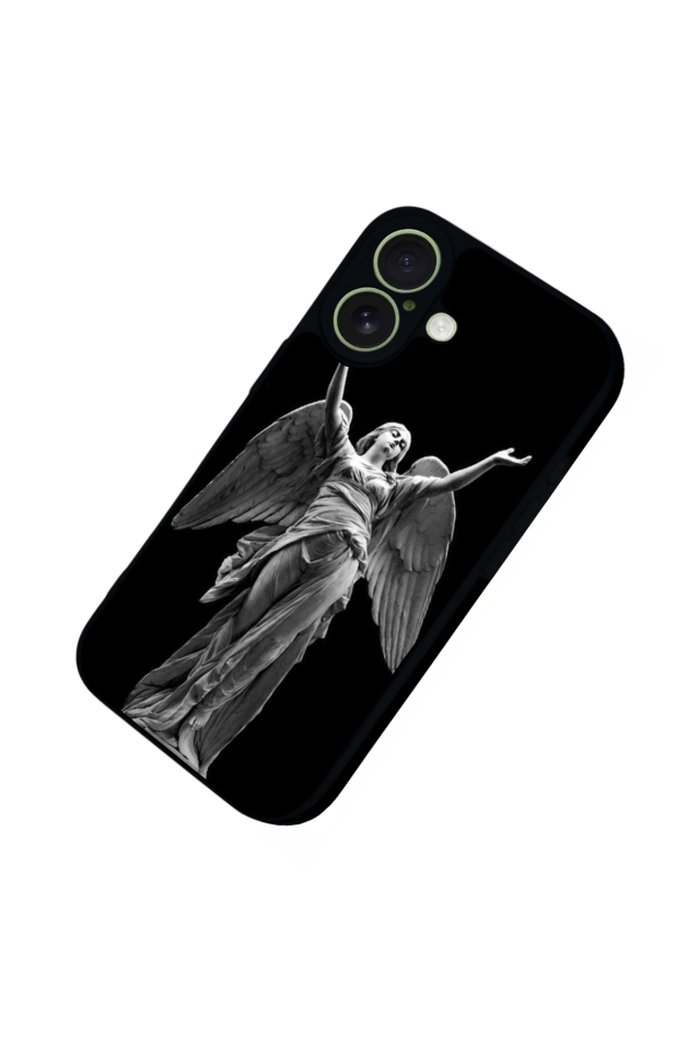 iPhone 17 Uyumlu Melek Tasarımlı Glossy Premium Kılıf