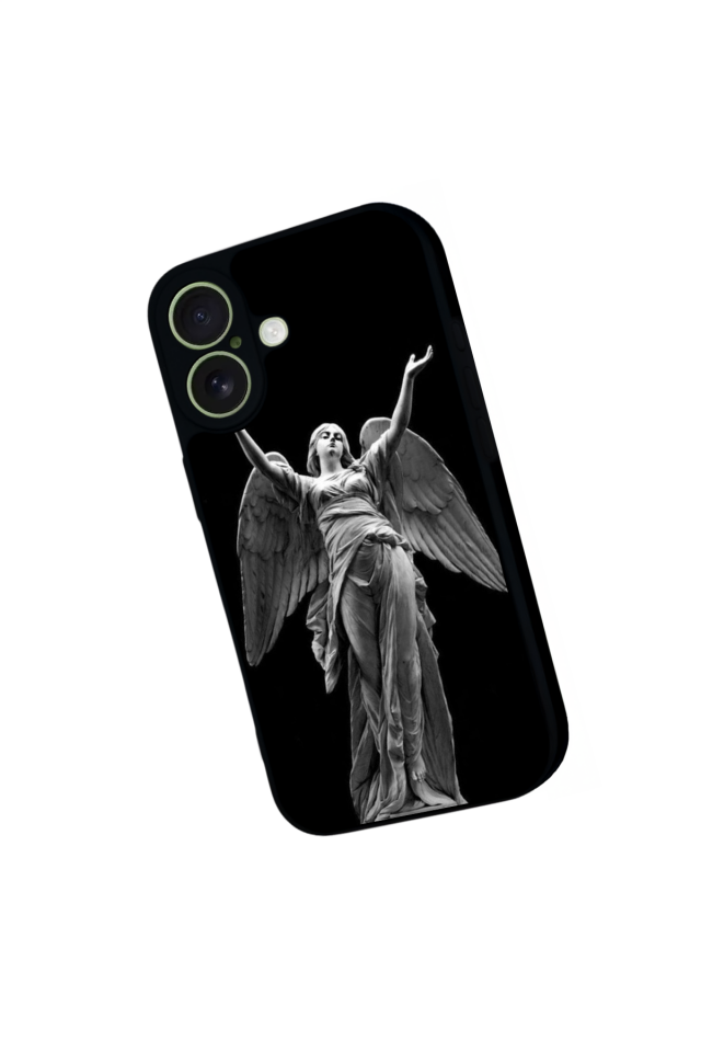 iPhone 17 Uyumlu Melek Tasarımlı Glossy Premium Kılıf