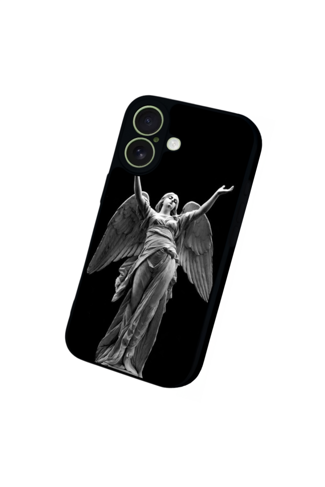 iPhone 17 Uyumlu Melek Tasarımlı Glossy Premium Kılıf