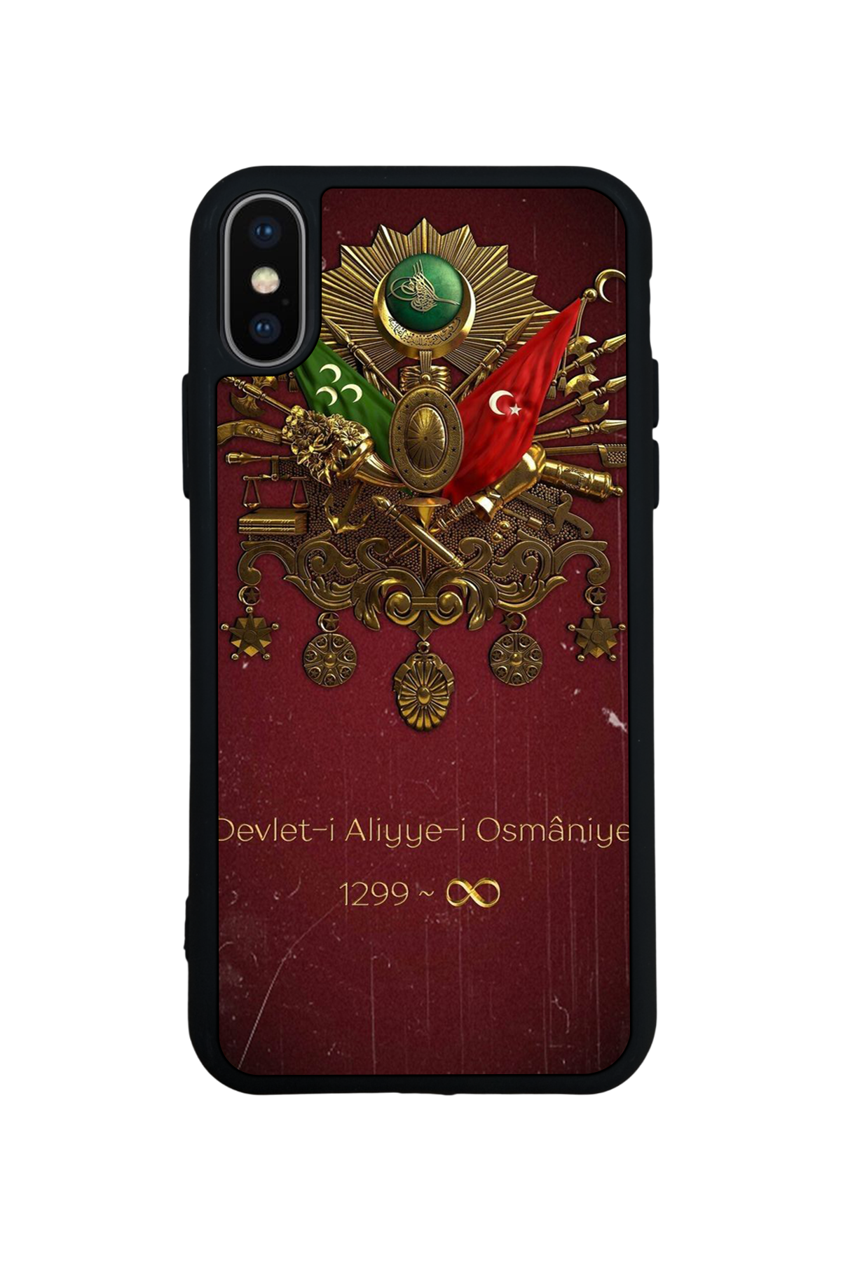 iPhone XS Max Uyumlu Osmanli Tugrasi Tasarımlı Glossy Premium Kılıf