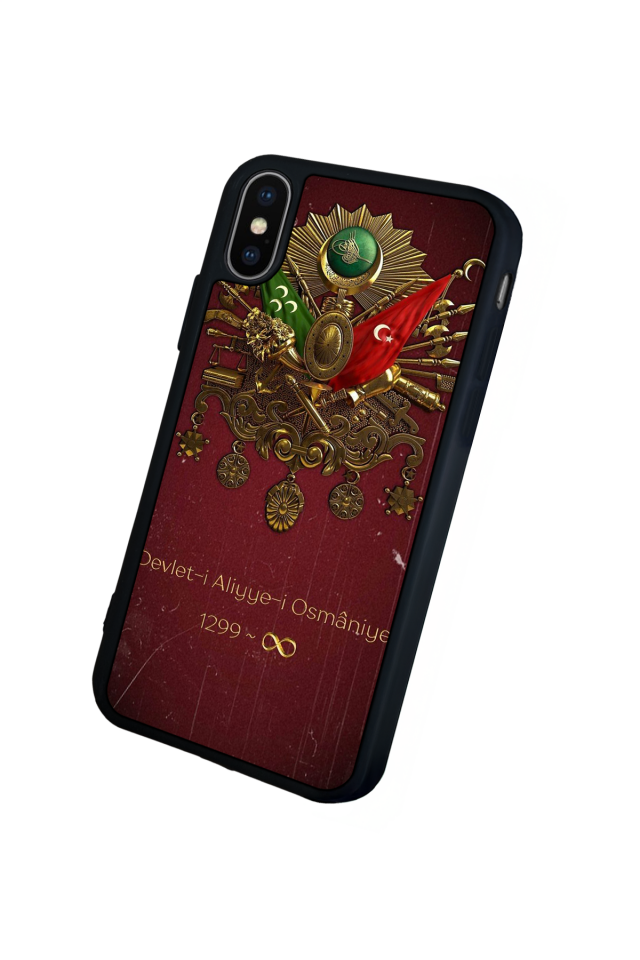 iPhone XS Max Uyumlu Osmanli Tugrasi Tasarımlı Glossy Premium Kılıf
