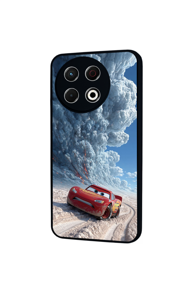 Tecno Spark 30 Pro Uyumlu Şimsek McQueen Tasarımlı Glossy Premium Kılıf