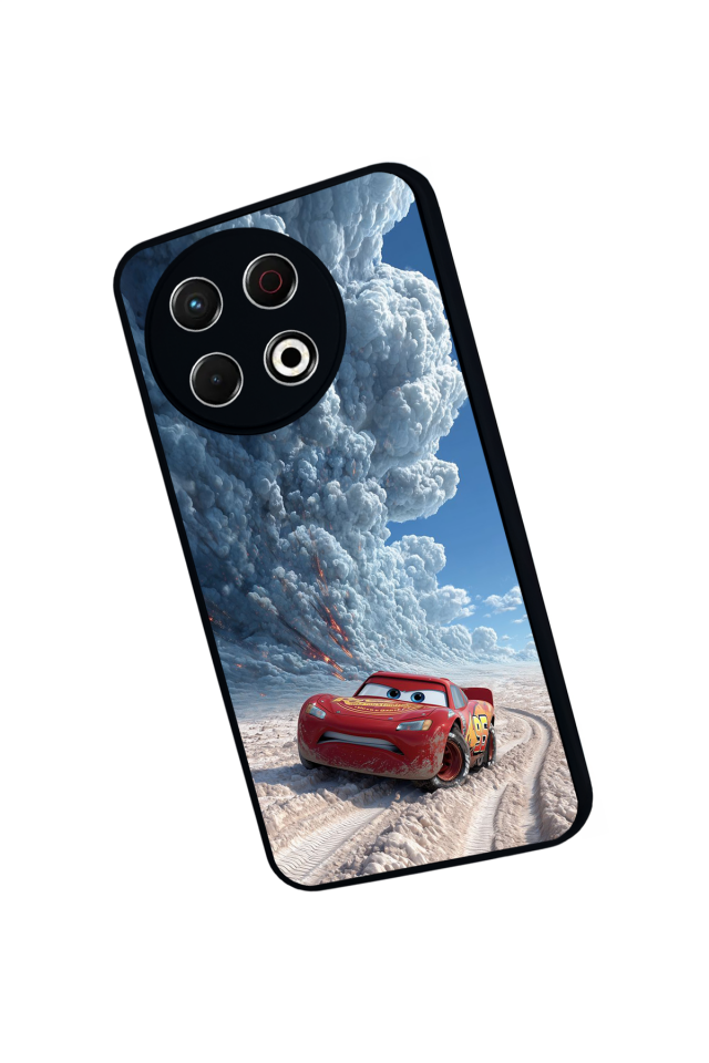 Tecno Spark 30 Pro Uyumlu Şimsek McQueen Tasarımlı Glossy Premium Kılıf