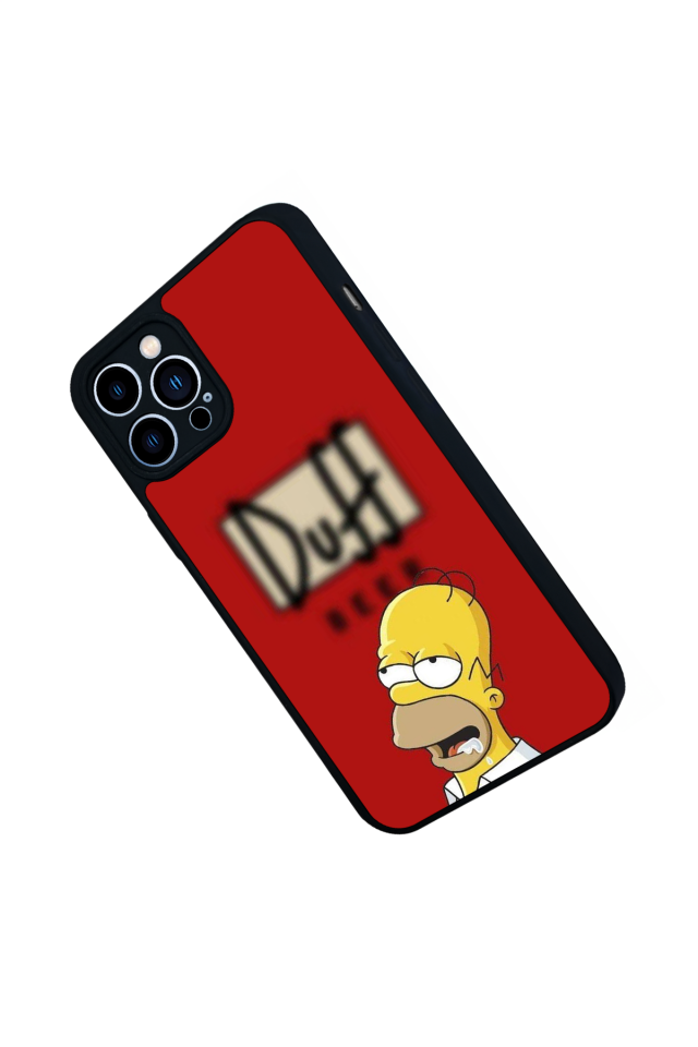 iPhone 13 Pro Max Uyumlu The Simpsons Tasarımlı Glossy Premium Kılıf