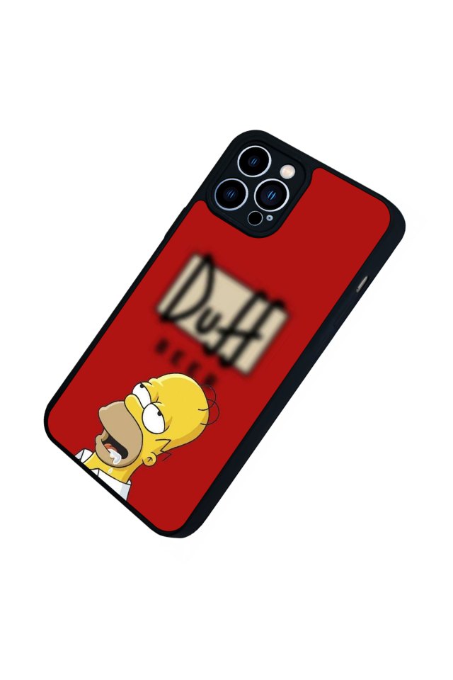 iPhone 13 Pro Max Uyumlu The Simpsons Tasarımlı Glossy Premium Kılıf