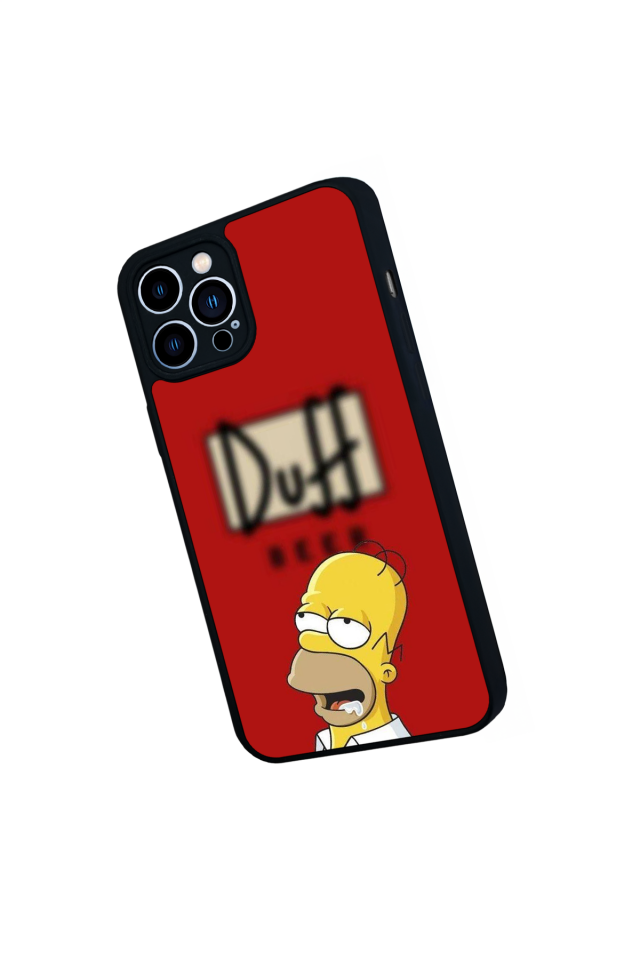 iPhone 13 Pro Max Uyumlu The Simpsons Tasarımlı Glossy Premium Kılıf