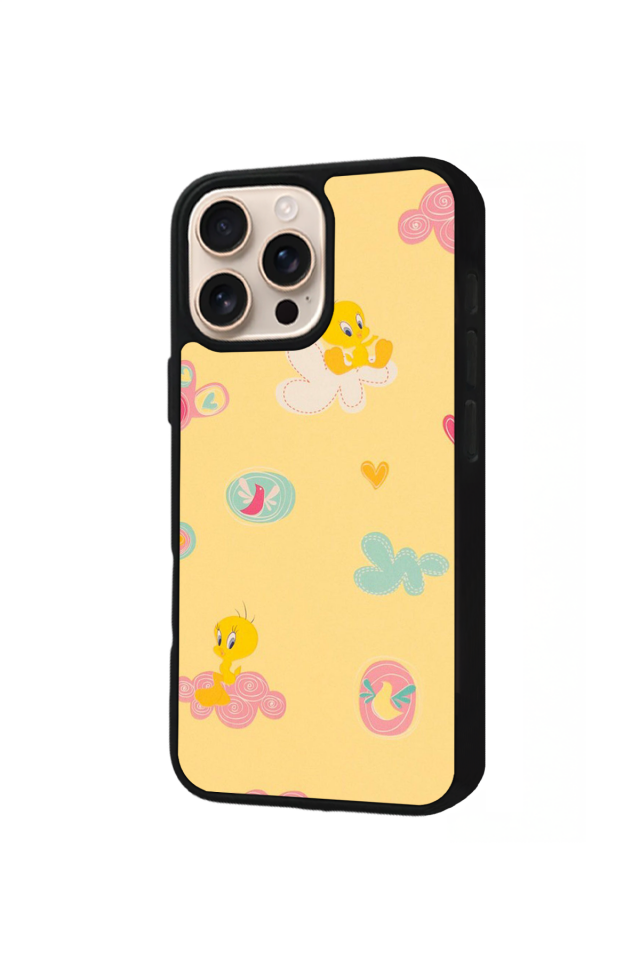 iPhone 14 Pro Uyumlu Tweety Tasarımlı Glossy Premium Kılıf