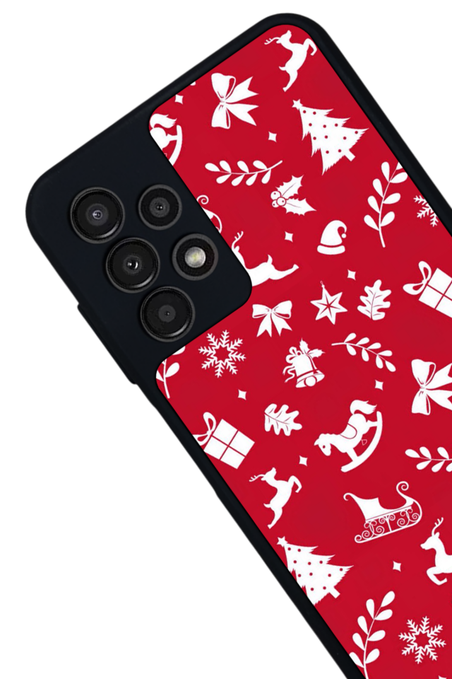 Samsung Galaxy A13 Uyumlu Yilbasi Christmas Tasarımlı Glossy Premium Kılıf