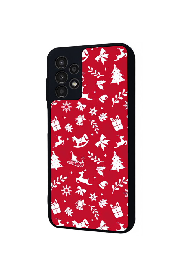 Samsung Galaxy A13 Uyumlu Yilbasi Christmas Tasarımlı Glossy Premium Kılıf
