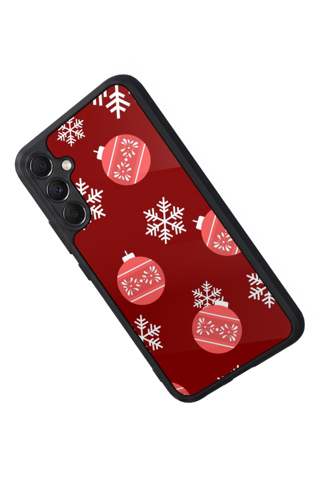 Samsung Galaxy M34 Uyumlu Yilbasi Christmas Tasarımlı Glossy Premium Kılıf