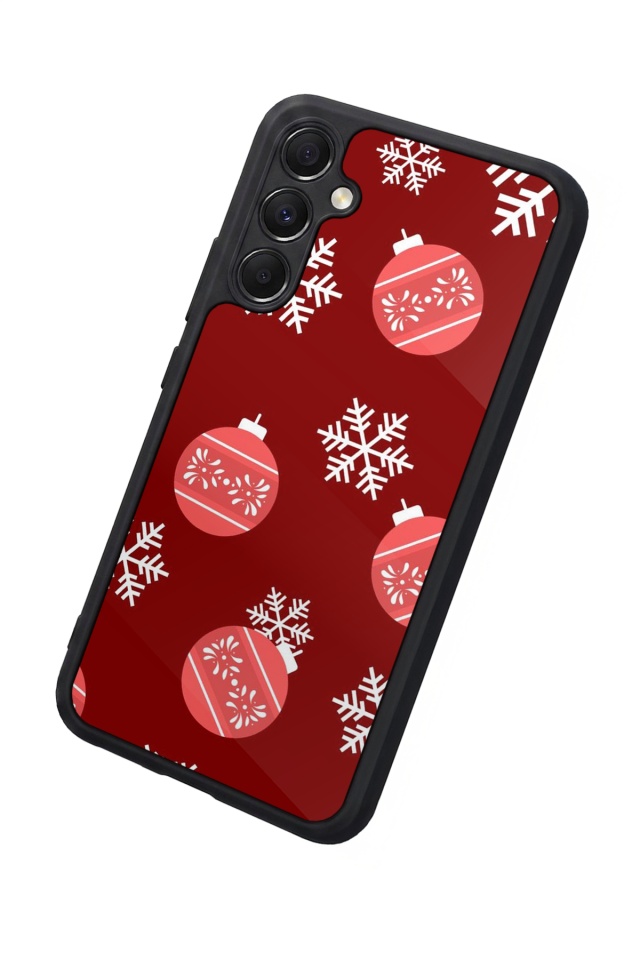 Samsung Galaxy M34 Uyumlu Yilbasi Christmas Tasarımlı Glossy Premium Kılıf