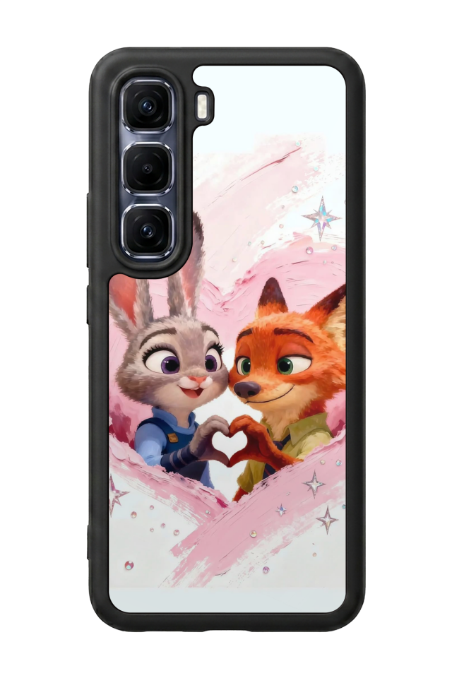 Infinix Hot 60 Pro Plus Uyumlu Zootropolis Tasarımlı Glossy Premium Kılıf