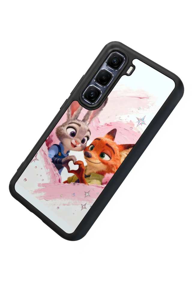 Infinix Hot 60 Pro Plus Uyumlu Zootropolis Tasarımlı Glossy Premium Kılıf