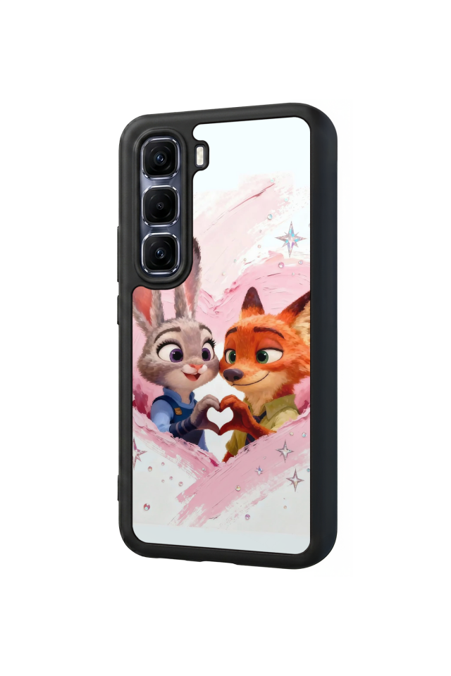 Infinix Hot 60 Pro Plus Uyumlu Zootropolis Tasarımlı Glossy Premium Kılıf