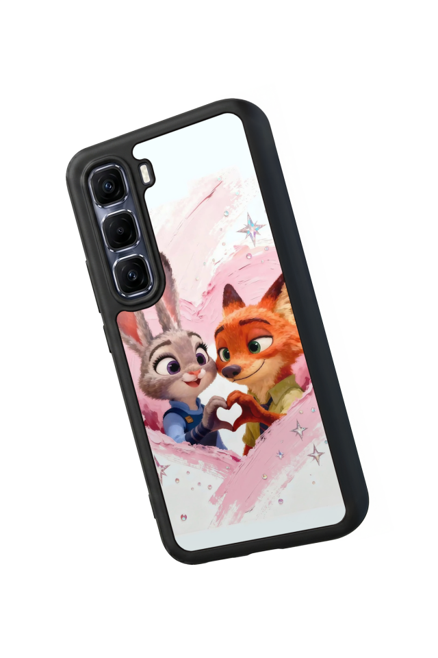 Infinix Hot 60 Pro Plus Uyumlu Zootropolis Tasarımlı Glossy Premium Kılıf