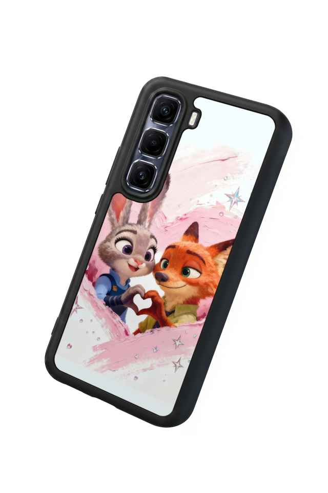 Infinix Hot 60 Pro Plus Uyumlu Zootropolis Tasarımlı Glossy Premium Kılıf