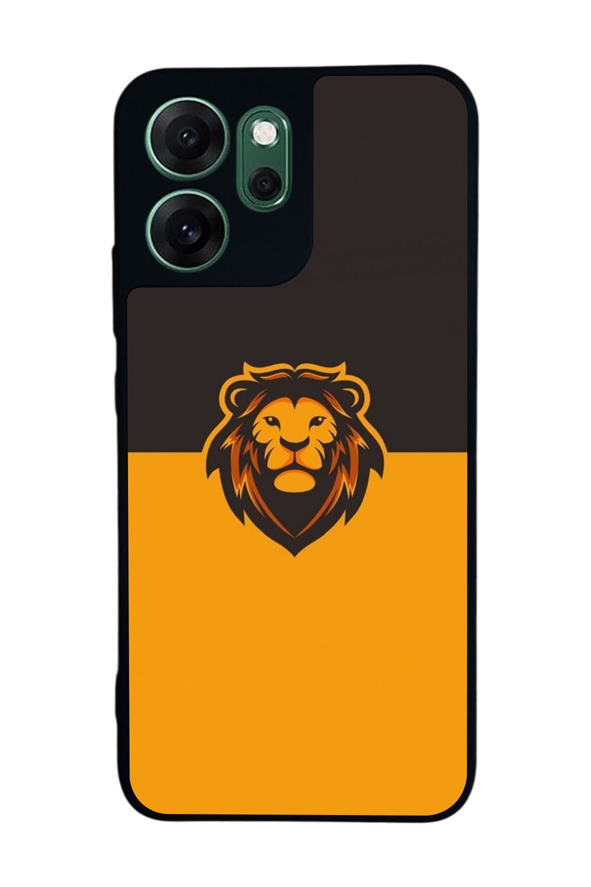 Oppo Reno 14F Uyumlu Aslan Tasarımlı Glossy Premium Kılıf