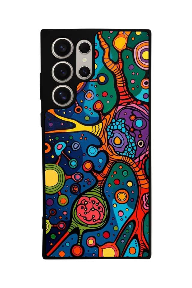 Samsung Galaxy S22 Ultra Uyumlu Abstract Tasarımlı Glossy Premium Kılıf