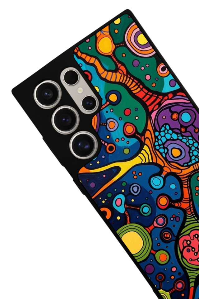 Samsung Galaxy S22 Ultra Uyumlu Abstract Tasarımlı Glossy Premium Kılıf