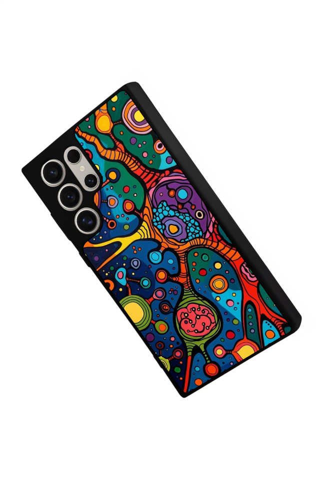 Samsung Galaxy S22 Ultra Uyumlu Abstract Tasarımlı Glossy Premium Kılıf