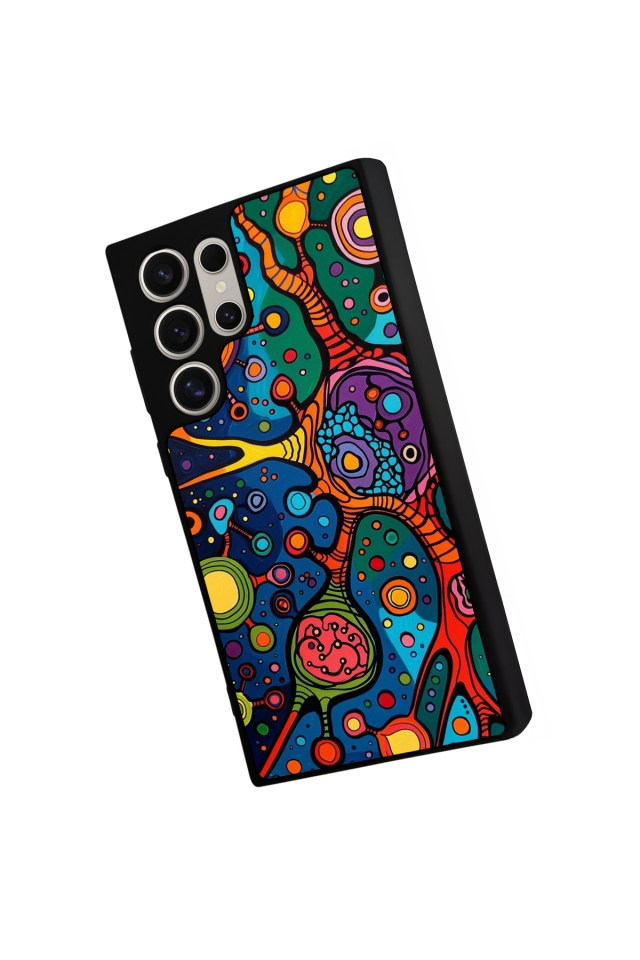 Samsung Galaxy S22 Ultra Uyumlu Abstract Tasarımlı Glossy Premium Kılıf