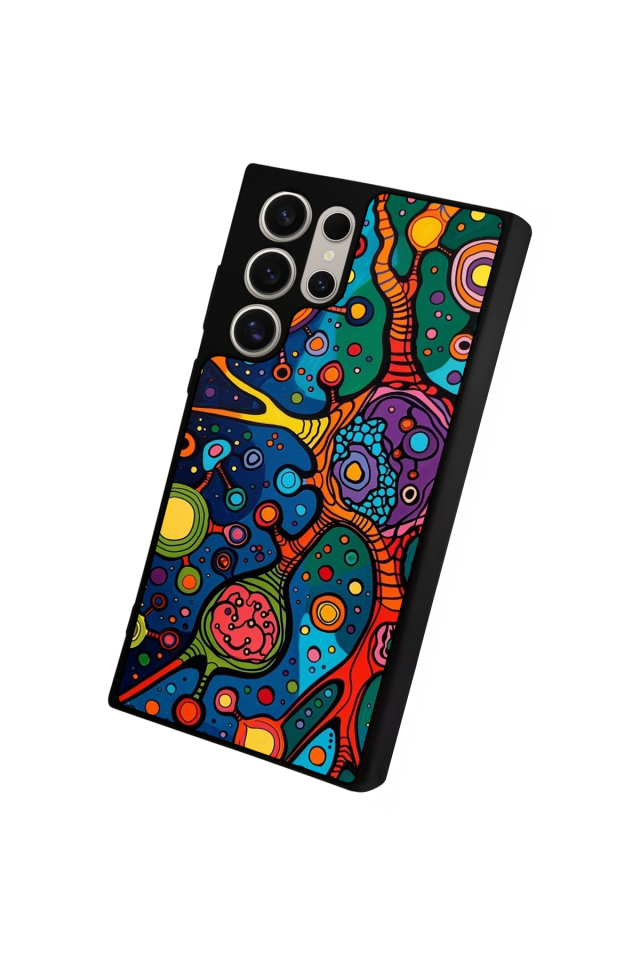 Samsung Galaxy S22 Ultra Uyumlu Abstract Tasarımlı Glossy Premium Kılıf